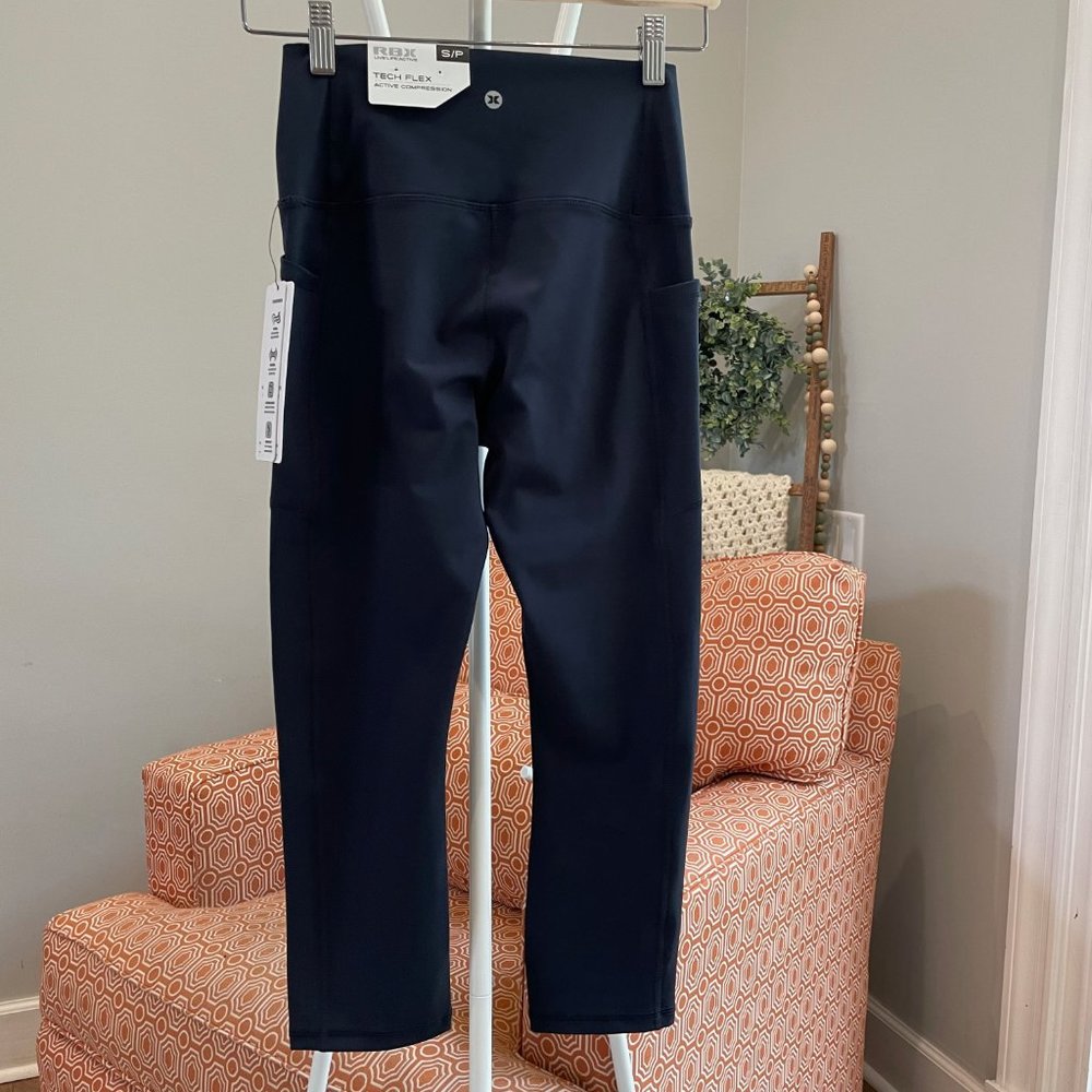 RBX leggings;  Navy;  Women's size S;  New with tags